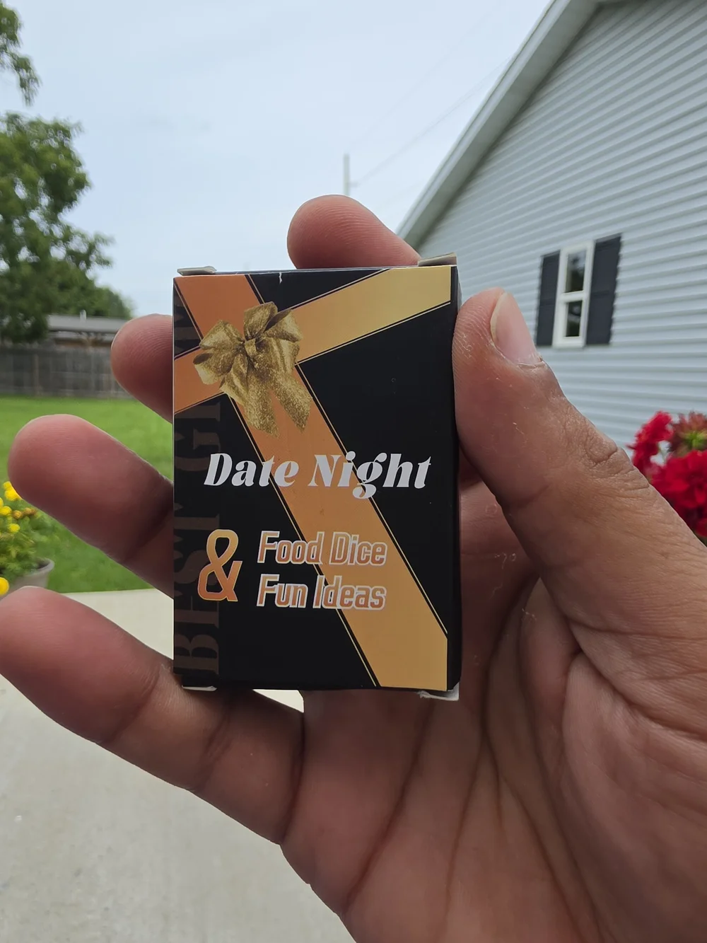 Amazon Date Night Food Dice & Fun Ideas - Black and Gold